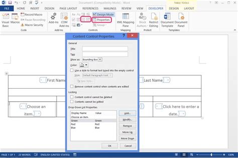 How To Make A Fillable Form With Microsoft Word Techwalla