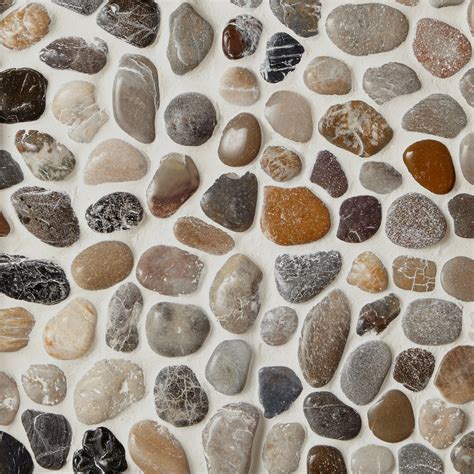Decorative Stone Pebble Tile Floor And Decor