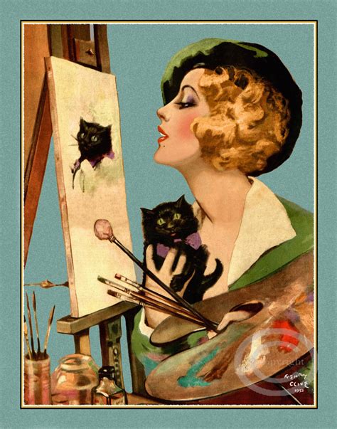 Henry Clive Deco Style Artist Art Deco Artists Art Cat Art