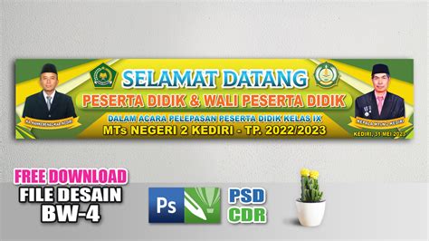 Banner Selamat Datang Peserta Wisuda Backdrop Banner Wisuda Backdrop