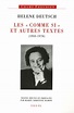 Les "Comme si" et autres textes (1933-1970) de Helene Deutsch - Livre ...