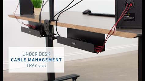 50 results for under desk cable management. DESK-AC06-2C Under Desk Cable Management Trays 2 Pack by ...