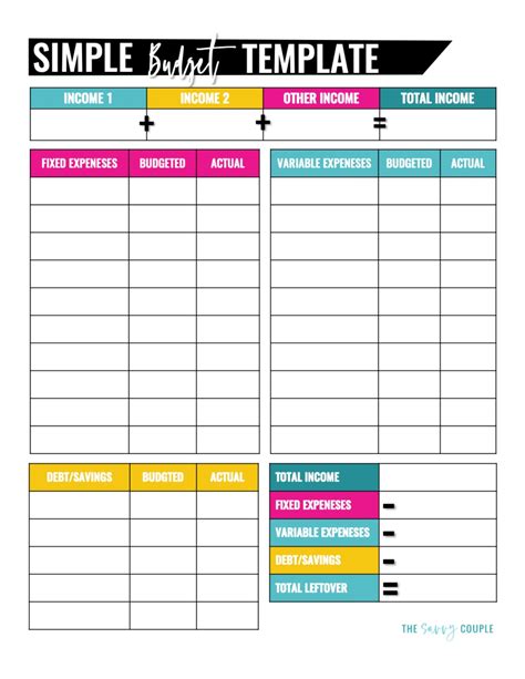 Monthly budget worksheet dave ramsey