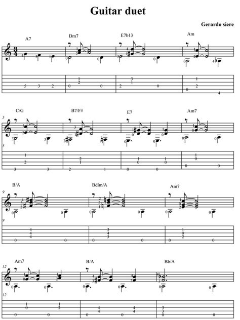 As such, almost all their music is perfect for beginner guitarists and guitar duets. Easy Duet (Rhythm Guitar) Lesson