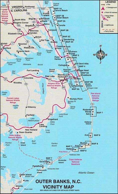 Map Of North Carolina Coastal Towns World Maps