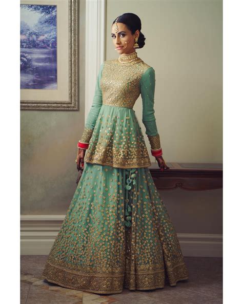 Prettiest Mint Green Lehengas That We Spotted On Real Brides Wedmegood