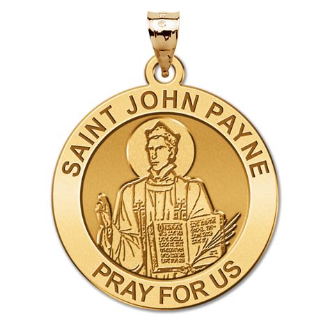 Saint John Payne Round Religious Medal Pg98561