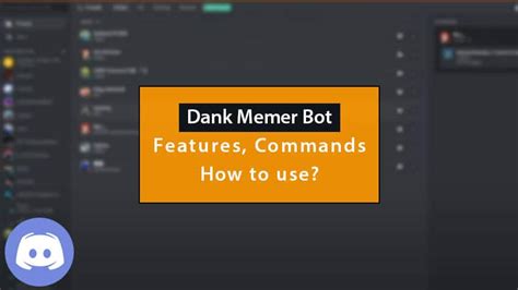 Discord Dank Memer Bot Features Commands And Setup