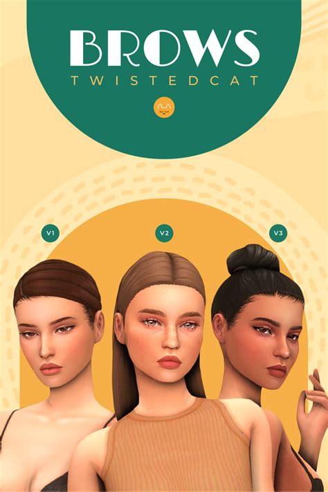 Eyebrow Set N2 Twistedcat On Patreon Sims 4 The Sims 4 Packs Sims