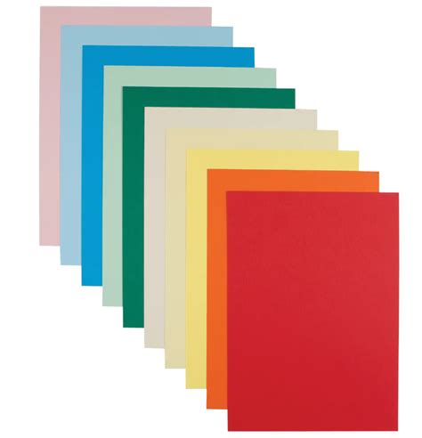 A4 Assorted Coloured Card 240gsm X 100 Sheets