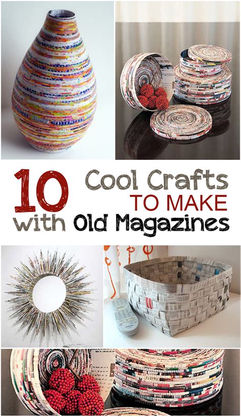 Magazine Crafts Recycled Old Diy Upcycled For Kids Easy