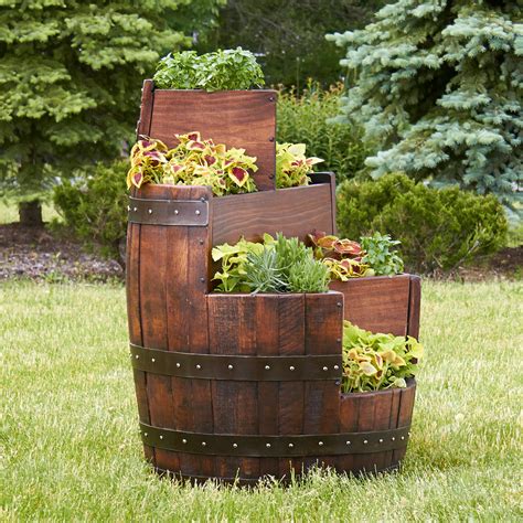 Wine Barrel Garden Ideas Homsgarden