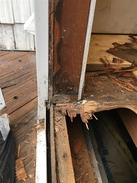 Exterior Door Threshold And Subfloor Due To Some Water Intrusion