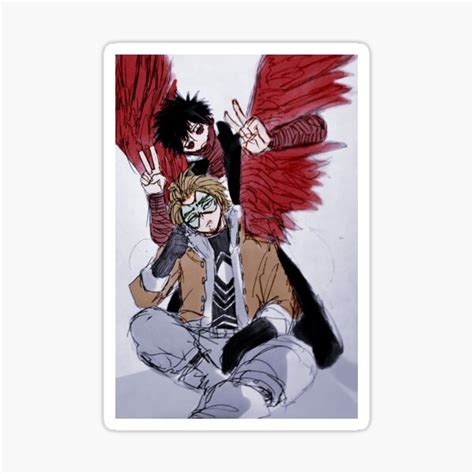 Hawks X Dabi Bnha Sticker For Sale By Jordzart Redbubble