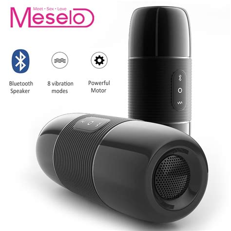 Meselo Bluetooth Audio Male Masturbator For Man 10 Modes Vibrator