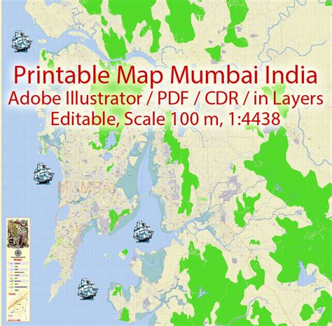 City Map Mumbai Vector Urban Plan Adobe Illustrator