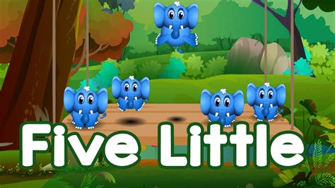 Five Little Elephants Nursery Rhyme Youtube
