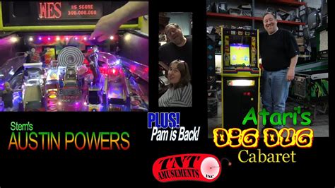 937 Atari Dig Dug Rare Cabaret Arcade Game And Stern Austin Powers Tnt