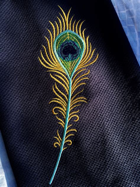 Machine Embroidery Design Peacock feather - 2 sizes | Royal Present ...