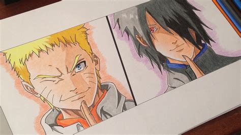 Speed Drawing Naruto And Sasuke Dibujando A Naruto Y Sasuke Naruto