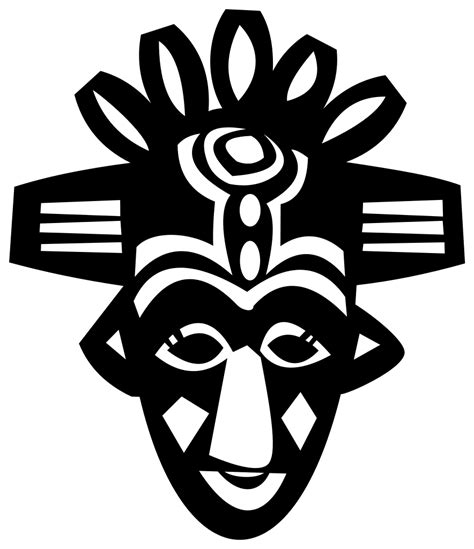 Here you'll find hundreds of high quality african transparent png or svg. File:African mask.svg - Wikimedia Commons