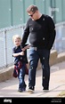 James Corden plays with his son Max at the park Featuring: James Corden ...
