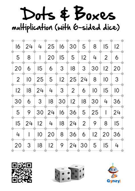 Dots And Boxes With Addition And Times Tables Students Take Turns