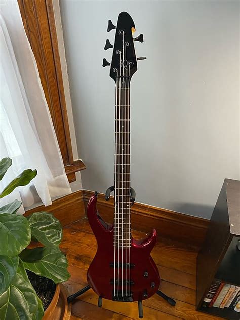 Peavey Millennium BXP 5 String Electric Bass Imperial Red Reverb