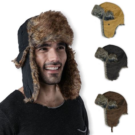Polyester Russian Trapper Aviator Hat China Bomber Hat And Trapper