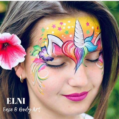 Pin By Makin Faces On Facepaint ♡ Face Painting Unicorn Girl Face
