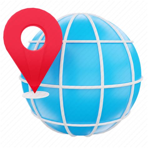 Geographic Location Direction Navigation Gps Pin 3d Illustration