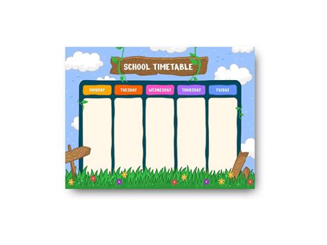 Buy Photojaanic School Time Table For Kids Kids Learning S For Kids