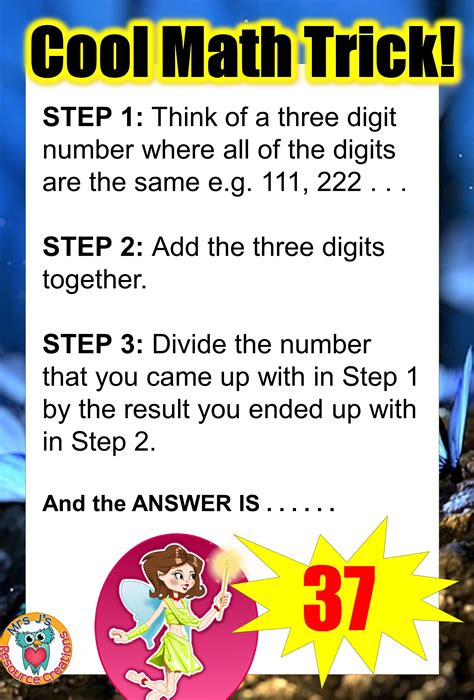 Math Trick Where Your Answer Will Always Be 37 Cool