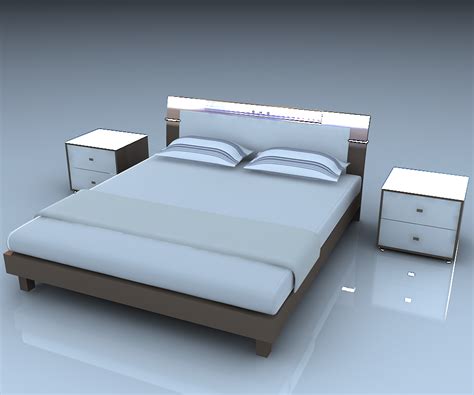 Кровать для 3d Max фото
