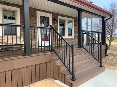 Front Porch Railings Wrought Iron Wrought Iron Railing Custom And Pre Designed Anderson