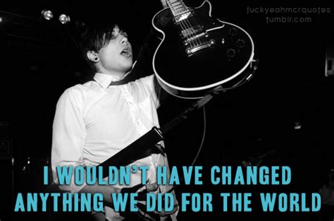 Having kids had a big effect on me, but nothing more than when they. Frank Iero Funny Quotes. QuotesGram