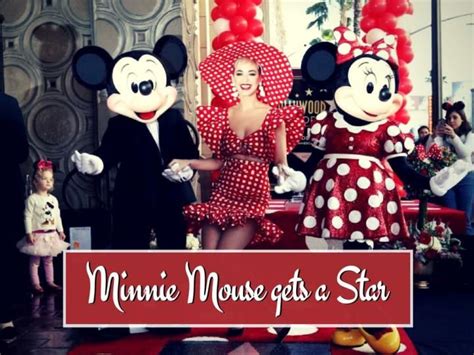 Disney Character Minnie Mouse Is Awarded A Star On The Hollywood Walk