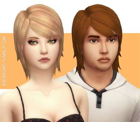 Parenthood Medium Straight Hair Retexture At Aveira Sims 4 Sims 4 Updates