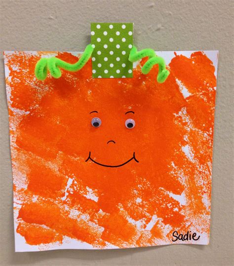 Spookley The Square Pumpkin Sponge Painting Halloween Crafts For