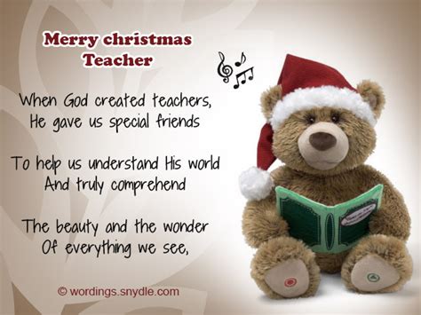 Christmas Messages For Teachers Wordings And Messages