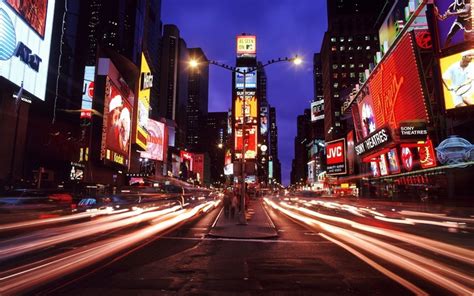 1680x1050 1680x1050 New York Times Square Night City Metropolis
