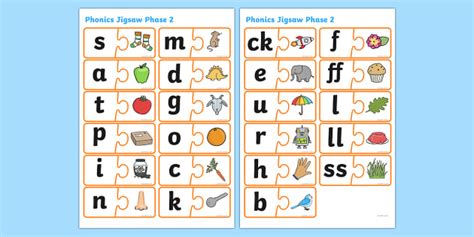 Phonics Phase2 Worksheet Phase 2 Choose The Picturechoose The Word Jolly Phonics Math