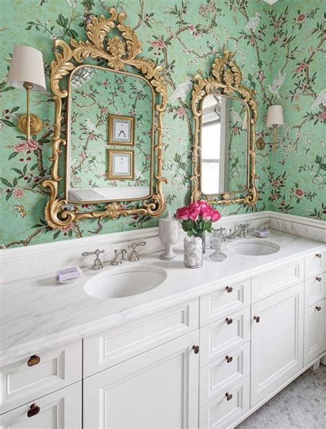 15 Stunning Bathroom Wallpaper Design Ideas