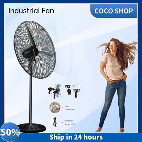 Industrial Fan Electric 30 Inch Three Speed Big Stand Fan Industrial