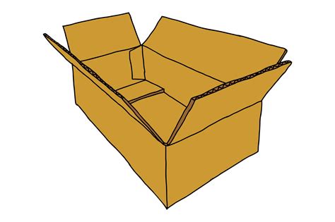 Open Cardboard Box 21169431 Png
