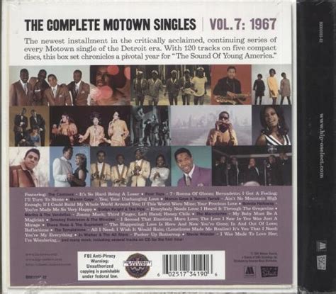 Tamla Motown The Complete Motown Singles Vol7 1967 Uk 5 Cd Album Set