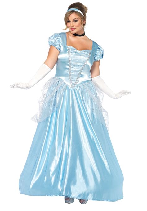 Plus Size Cinderella Classic Womens Costume 1x2x 3x4x