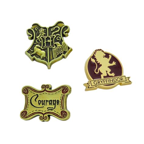 Buy Harry Potter Gryffindor Lapel Pin Set Courage Hogwarts Logo