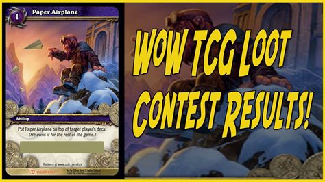 Contest Results WoW TCG Loot YouTube