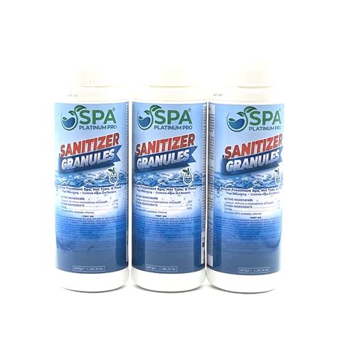 Spa Platinum Pro Sanitizer In Granule Form 2lbs X 3 Spa Platinum Pro Hot Tub Spa And Pool